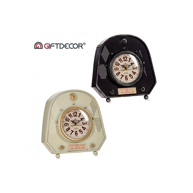 Laikrodis stalinis met. 23*21*7cm RADIO