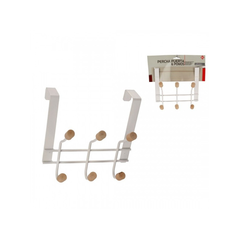 Вешалка metāls. на Durvju 6 kabl. 20*20*12cm