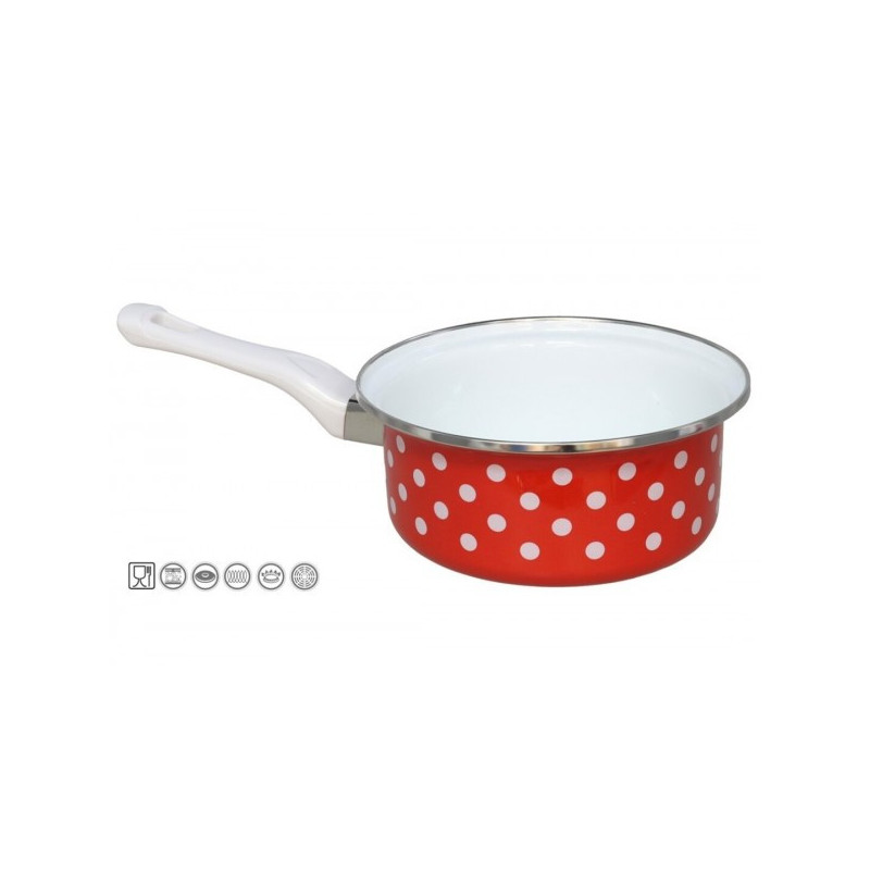 Mērču katls emaljētsjēts18cm 1.15L pl. rank traukskc.JAEN