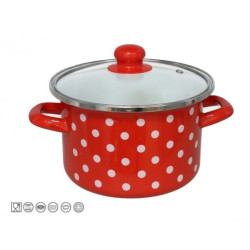 Puodas emal. 18cm 2.0L s/d...