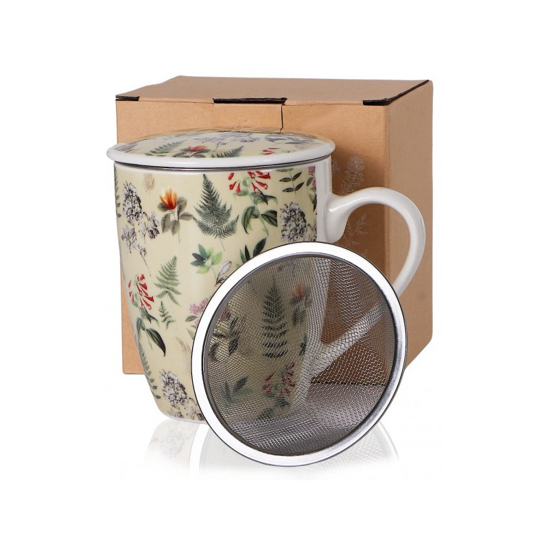 Puodukas su metāls. sietiņu 360ml HERBS