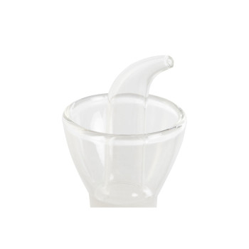 Indelis aliejui DKD Home Decor Skaidrus Borosilikatinis stiklas 500 ml 11,5 x 11,5 x 22 cm