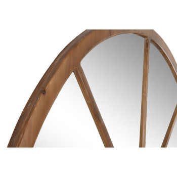 Seinapeegel Home ESPRIT Naturaalne Kristall Kuusk Peegel Neoklassikaline Aken 150 x 3,5 x 186 cm,,,