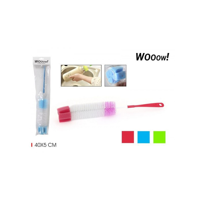 Šepetėlis 40*5cm buteliui su kempinėle