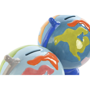 Money box Home ESPRIT Dolomite Globe 14,5 x 13,5 x 19 cm (2 Units),,,