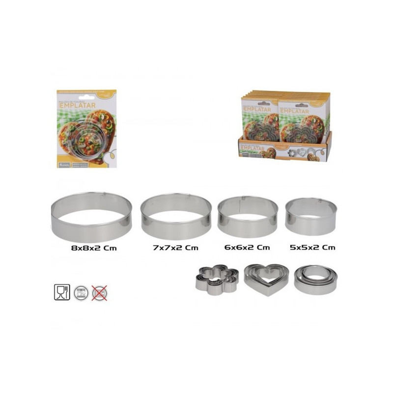 Formiņas sausainiams metāls. 4шт 83101