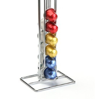20 kavos kapsulių dėklas Versa Metalinis Plienas 10 x 39 x 12,3 cm