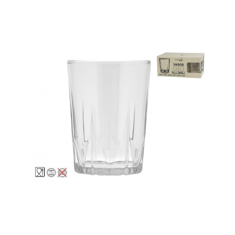 glāze 260ml 6vnt GIO