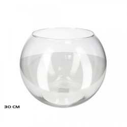 Vaza из стекла. 30cm apaļš