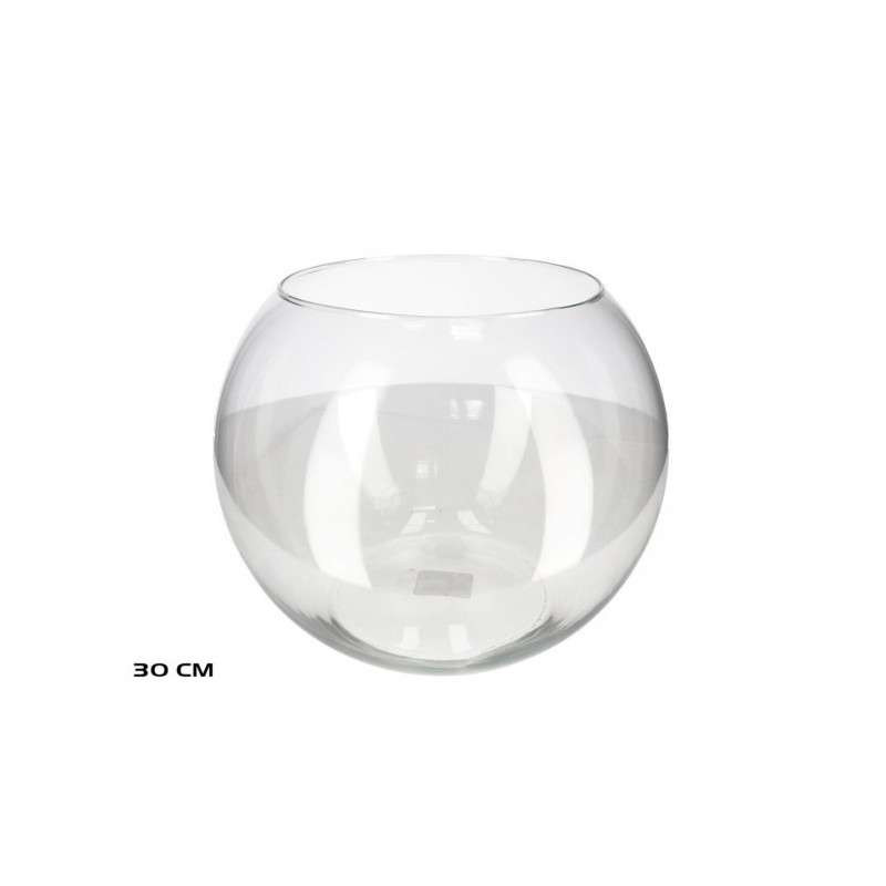 Vaza из стекла. 30cm apaļš