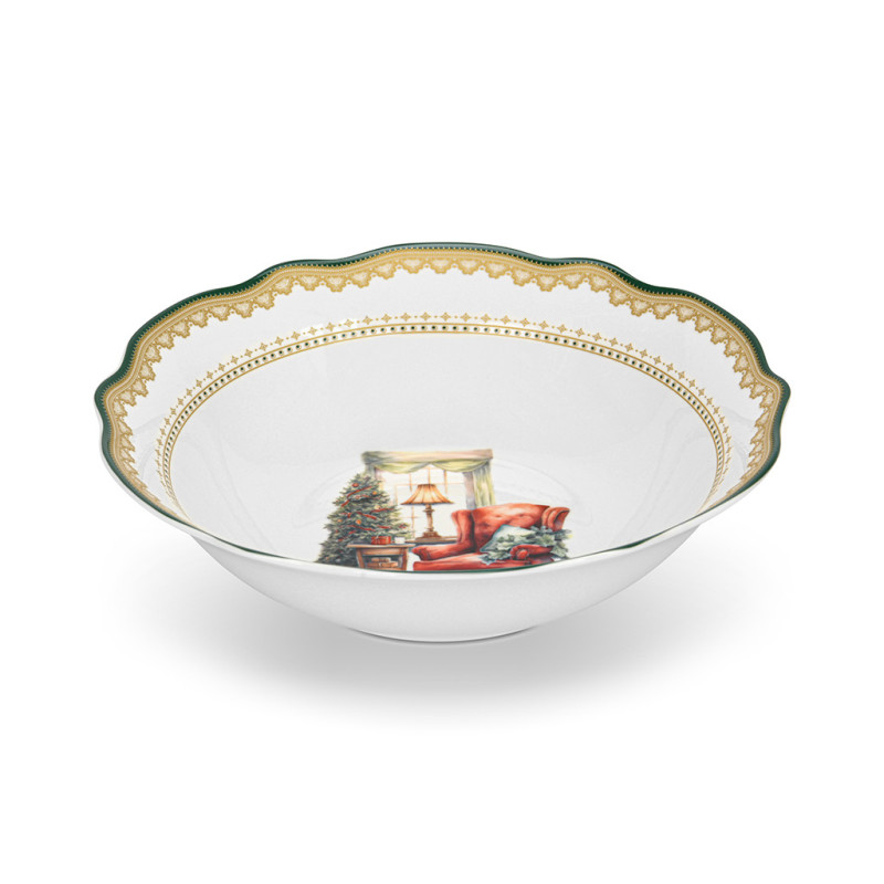 Salātu bļoda CHRISTMAS EVE 23,5x6,5 cm (porcelāns)