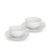 Cups with saucers 220 ml / 4 pcs Floree (porcelain)