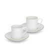 Cups with saucers 100 ml / 4 pcs Floree (porcelain)