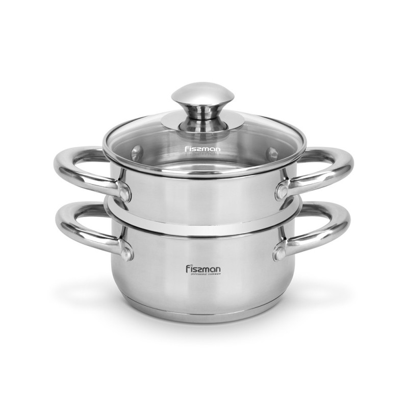 Mini cooking pot GULLIVER 14x7 сm / 1,1 l with steamer insert