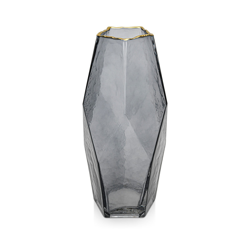 Vase H 28 cm Volckano rock (glass)