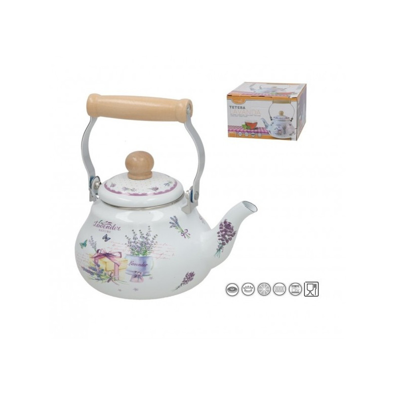 Arbatinukas emal. indukc. 0.8L LEVANDA