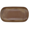 TERRACOTTA BROWN OVĀLS ТАРЕЛКА  33X18CM, PORCELĀNS, Tognana
