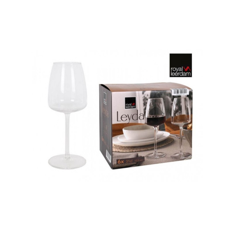 Vīna glāze 310ml 6vnt LEYDA