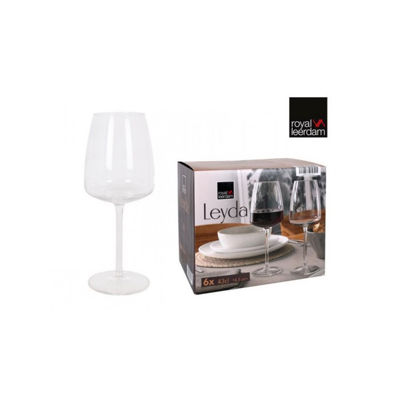 Vīna glāze 430ml 6vnt LEYDA