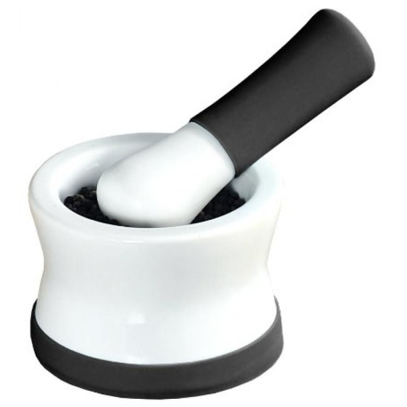 MIEZERIS AR PIESTU, PORCELĀNA, D7.5CM, Kesper