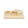 2-In-1 Treat Dispenser Toy for Pets Trixie Wood 15 × 4,5 × 6 CM,,,