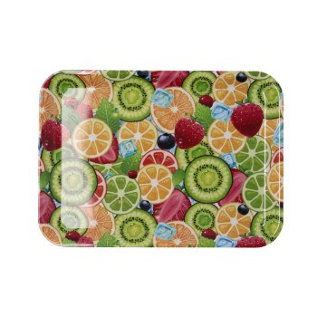 Pusryčių padėklas Quid Habitat Spalvotas Plastmasinis 32 x 23 x 1,7 cm Su rankenomis Vaisiai (12 vnt.)