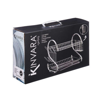 Virtuves Trauku Žāvētājs Kinvara W3816-1050 Pelēks 45,5 x 24,5 x 37,5 cm