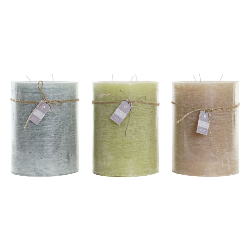 Candle DKD Home Decor Vanilla Wax (3) (3 Pieces),,,