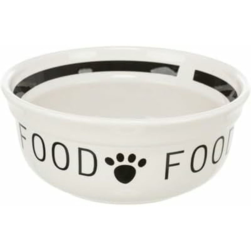Dog Feeder Trixie White Black d 13 cm 250 ml,,,