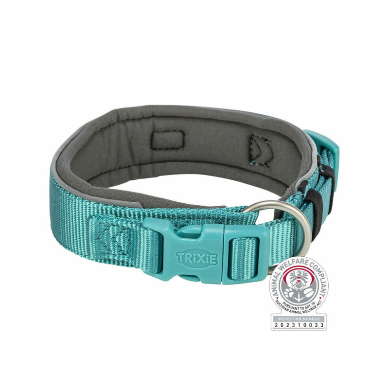 Dog collar Trixie Premium Graphite Light Blue XS/S 27-35 cm,,,