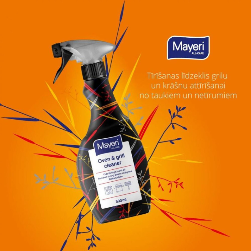 MAYERI ALL-CARE TĪRĪŠANAS MEANS  GRILLAM UN KRĀSNĪM 500ML, Mayeri Professional