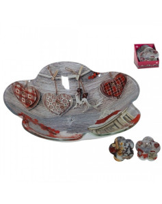 Dubenėlis stikl. 17.5cm decor