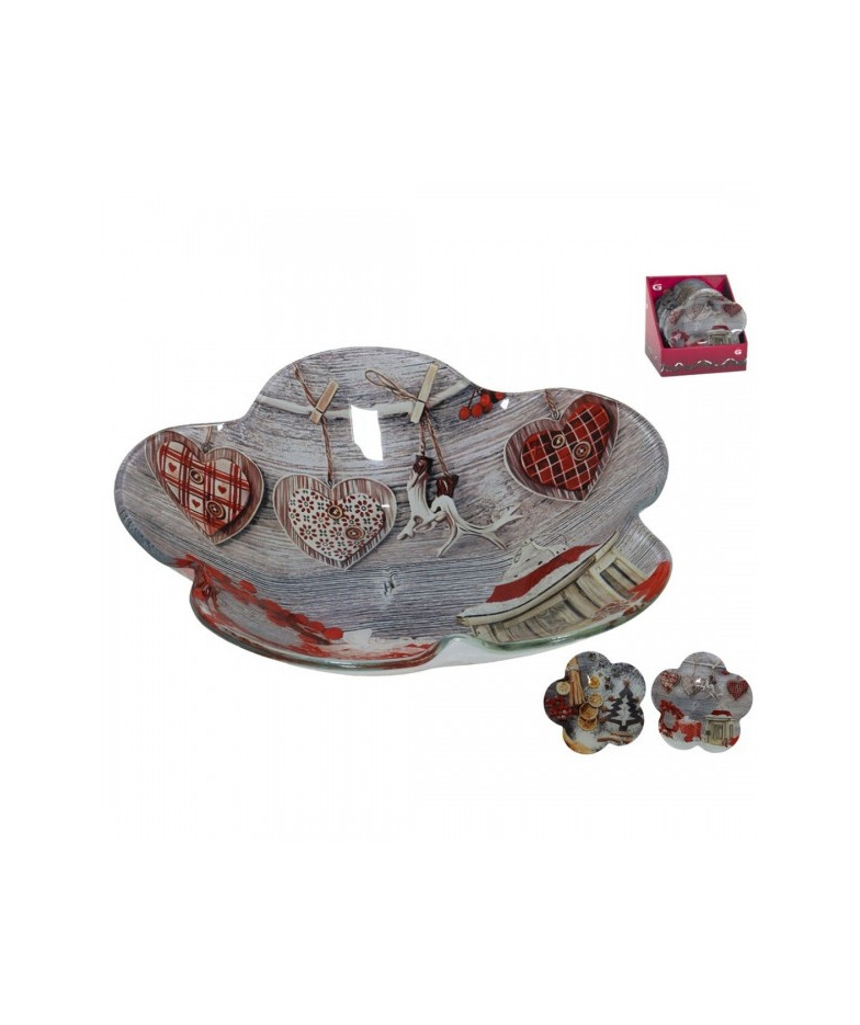 Bļoda stikla. 17.5cm decor