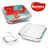 Forma cepšanai stikla 1.8L 25*22*5cm Marinex