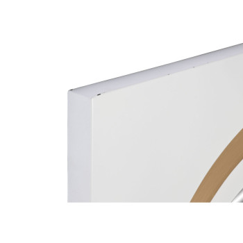 Seinapeegel Home ESPRIT Valge Kuldne 90 x 4 x 90 cm,,,