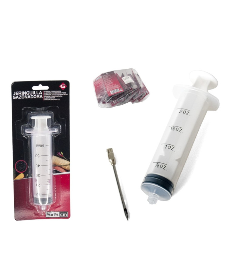 Švirkštas 60ml su adata marinavimui 60693A