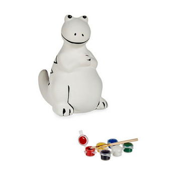 Paint Your Own Money Box Dinosaur 8,5 x 13,2 x 11 cm Ceramic (12 Units),,,