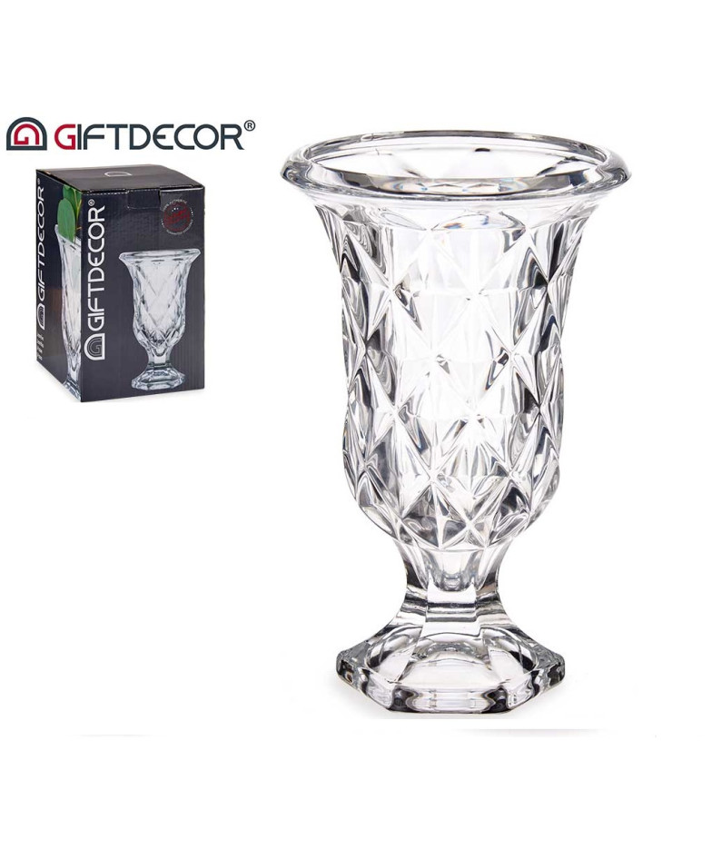 Vaza stikl. 23*14.8cm su kojele GIFT DECOR