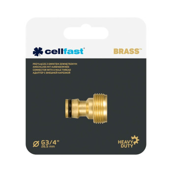 Hose connector Cellfast 3/4" Brass Tap Inside,,,