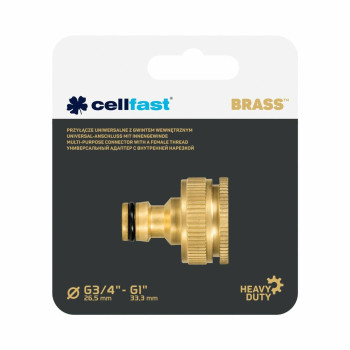 Hose connector Cellfast 3/4" 1" Brass Tap,,,