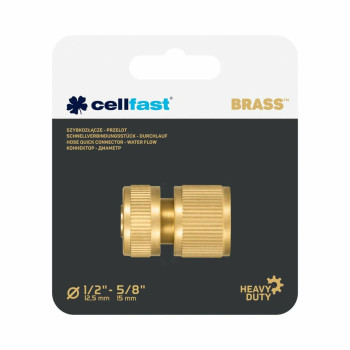 Hose connector Cellfast 15 mm Brass Fast,,,