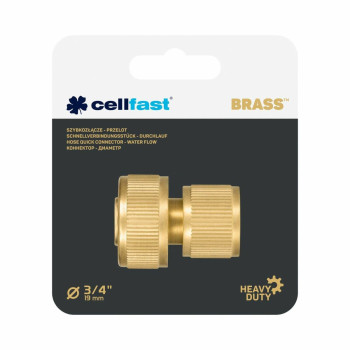 Hose connector Cellfast 19 mm Brass Fast,,,