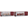Christmas Candle Holder Home ESPRIT White Red 40 X 9 X 13,5 cm (5 Pieces) (2 Units),,,