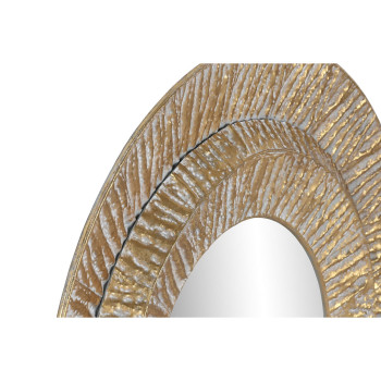 Sienas spogulis Home ESPRIT Bronza Metāls Stikls Moderns 78 x 4,5 x 78 cm,,,