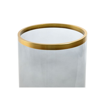 Подсвечник Home ESPRIT Синий Позолоченный Стеклянный 17 x 17 x 28 cm