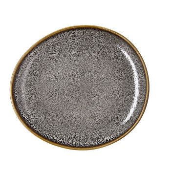 Plakans trauks Ariane Jaguar Freckles Brūns Keramika Ovāls 25 cm (8 gb.)