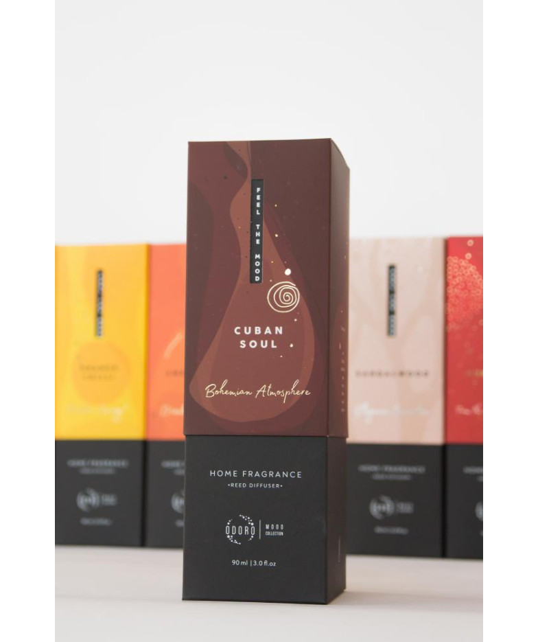 ODORO MOOD TELPU AROMATIZATORS CUBAN SOUL 90ML, 10KOC., Odoro
