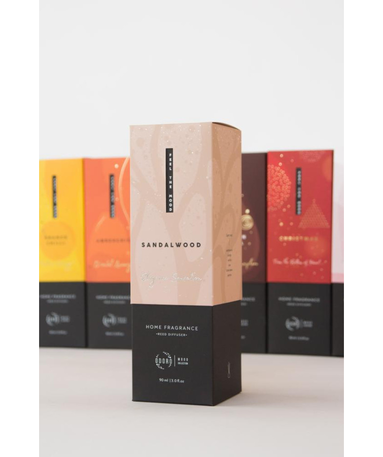 ODORO MOOD TELPU AROMATIZATORS SANDALWOOD 90ML, 10KOC., Odoro