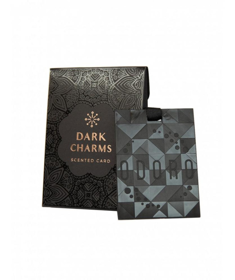 ODORO BRONZE AROMATIZĒTĀ KARTĪTE DARK CHARM 9X12X2,5CM, черное , PAPĪRS, 0,028KG, Odoro