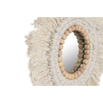 Veidrodžių rinkinys Home ESPRIT Balta Boho 20 x 1 x 20 cm (3 Dalys),,,